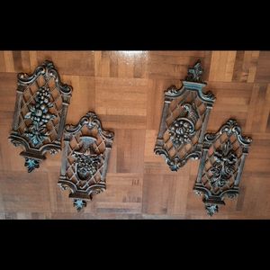 4/$15 Vintage Brass Hanging Fruits